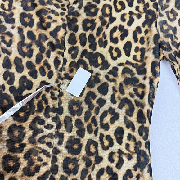 Ronny Kobo RTR Leopard Print Midi Cocktail Dress Size 6 Womens - Picture 4 of 7